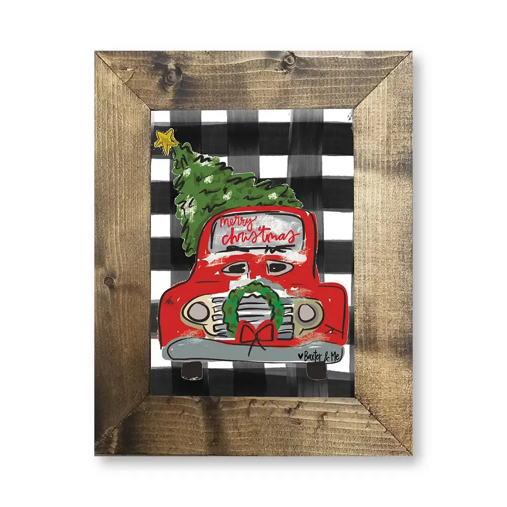 Christmas Truck - Framed Art