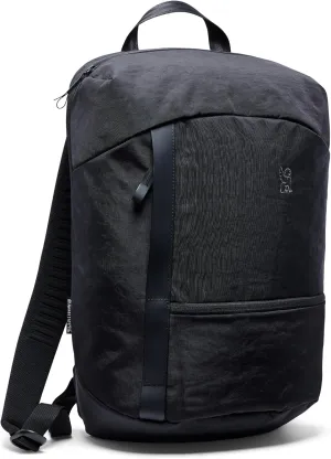 Chrome Industries Camden Backpack – 16L Travel Bag for Men and Women with Plush Knit Shoulder Straps Recycled Materials and Internal Laptop Sleeve – Black
