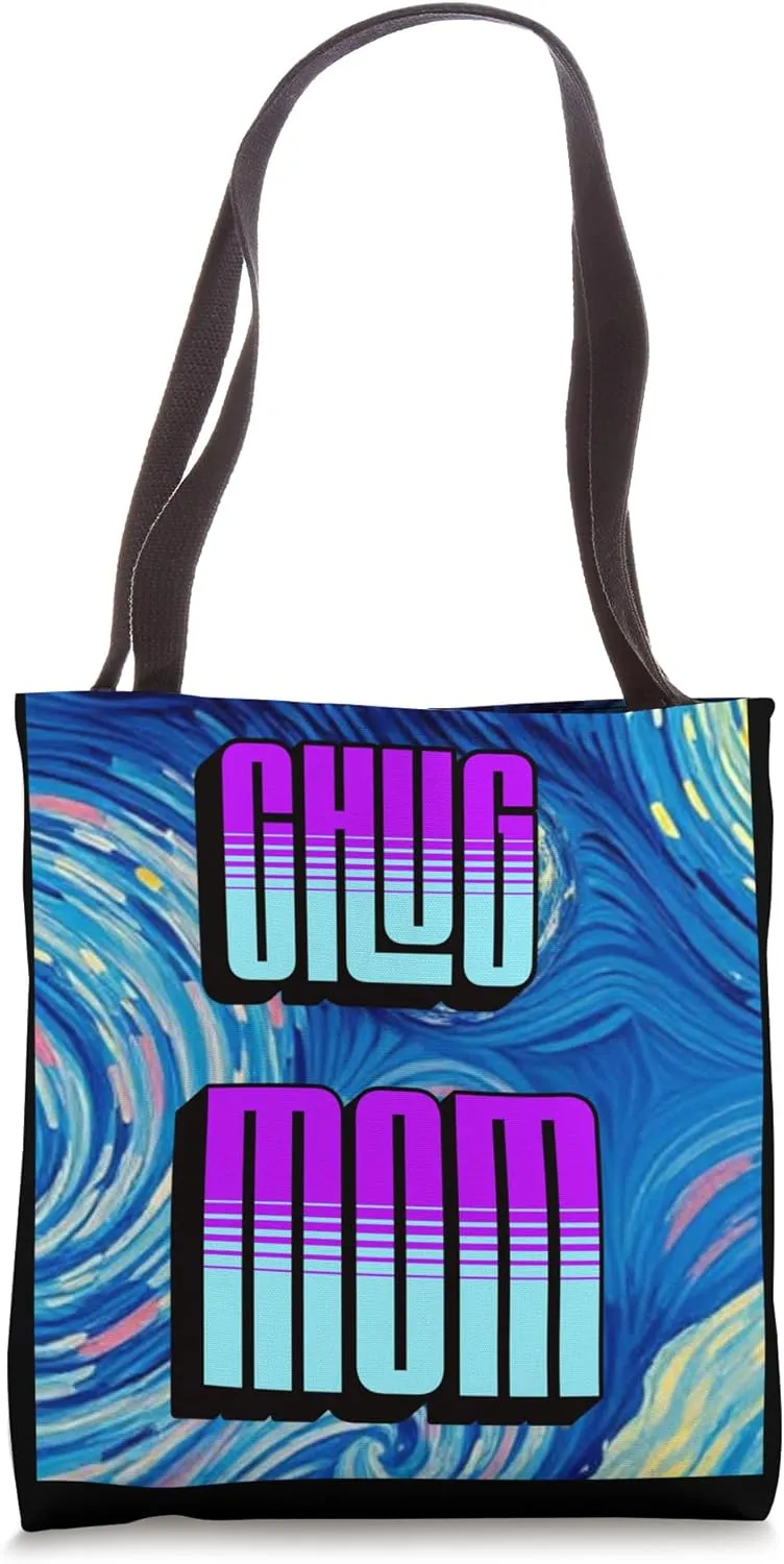 Chug MOM Van Gogh's Starry Night Dog Puppy Tote Bag
