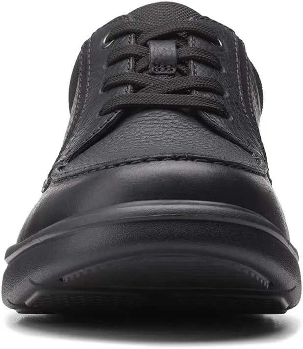 Clarks Mens Bradley Vibe Faux Leather Lace-Up Oxfords