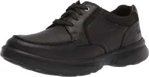 Clarks Mens Bradley Vibe Faux Leather Lace-Up Oxfords
