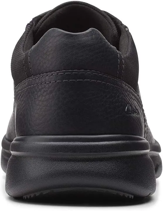 Clarks Mens Bradley Vibe Faux Leather Lace-Up Oxfords