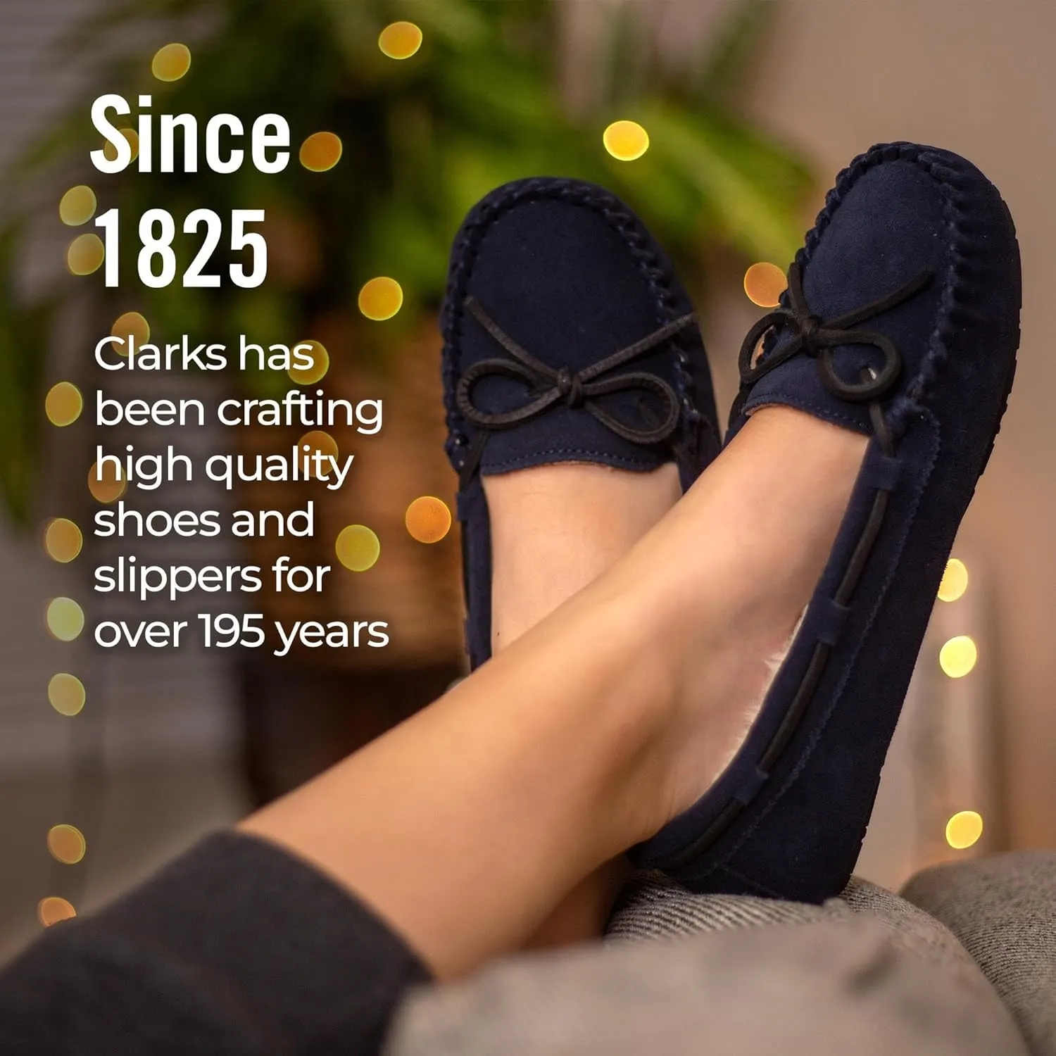 Clarks Women's, Suede Moccasin Slipper