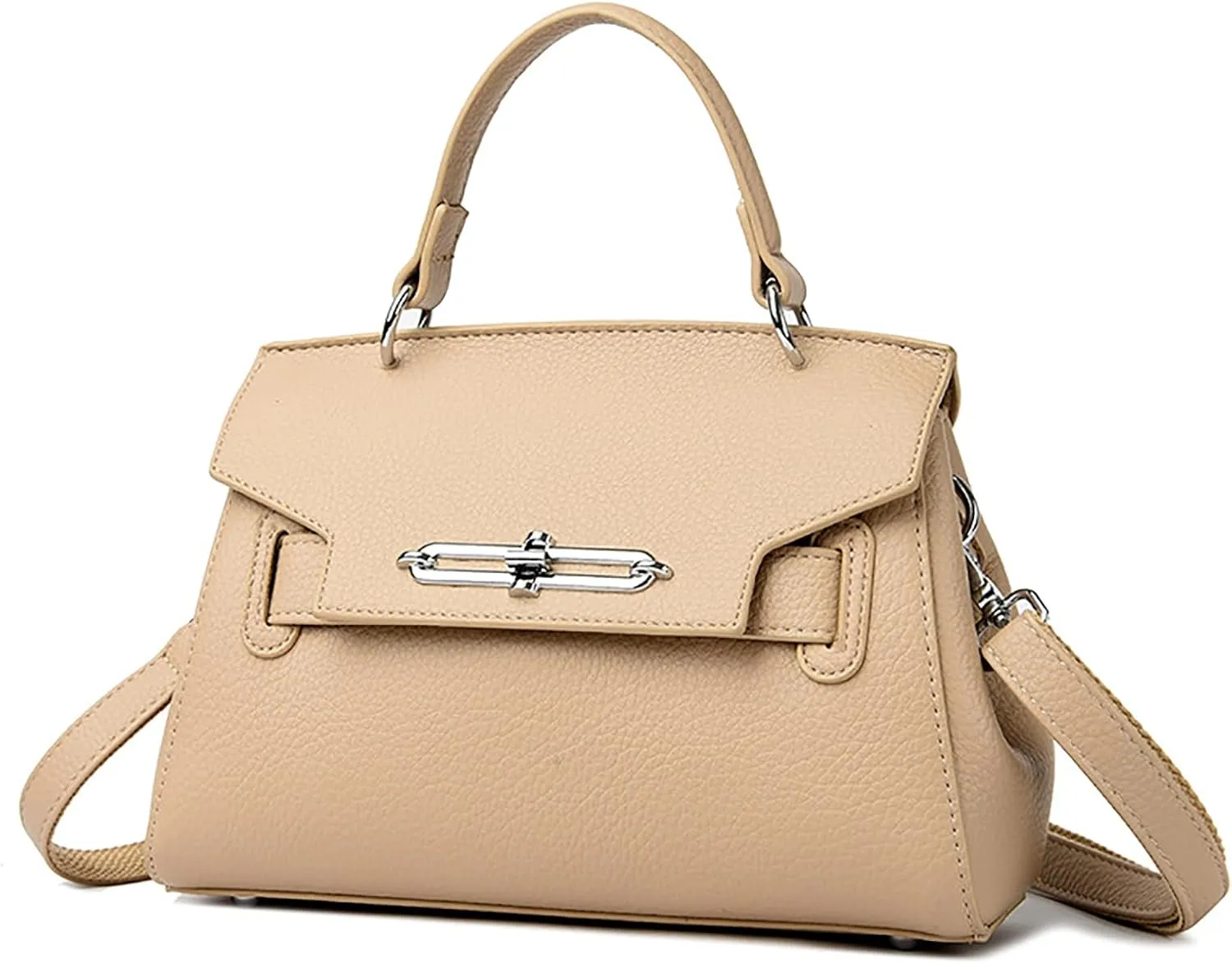 Classic Real Genuine Leather Top-Handle Handbag For Women Phone Purses Crossbody Shoulder Bags For Women