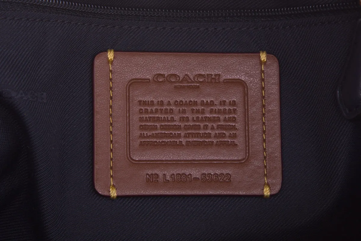 Coach Denim Studded Camera Cross-Body