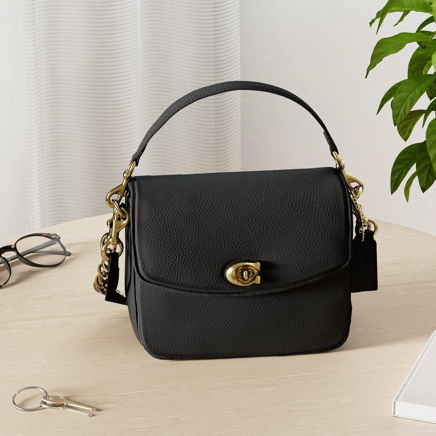 Coach Polished Pebbled Leather Cassie Crossbody 19