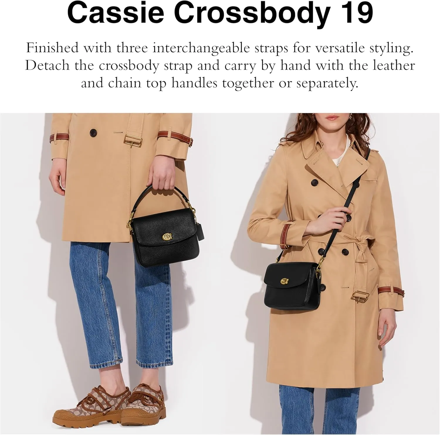 Coach Polished Pebbled Leather Cassie Crossbody 19