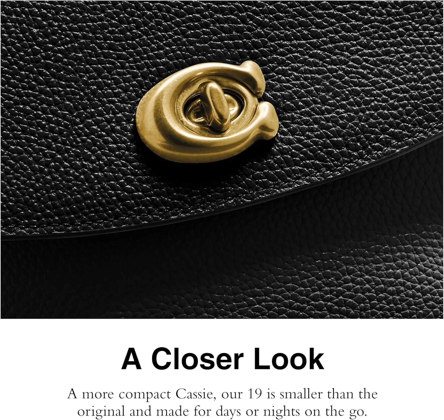 Coach Polished Pebbled Leather Cassie Crossbody 19