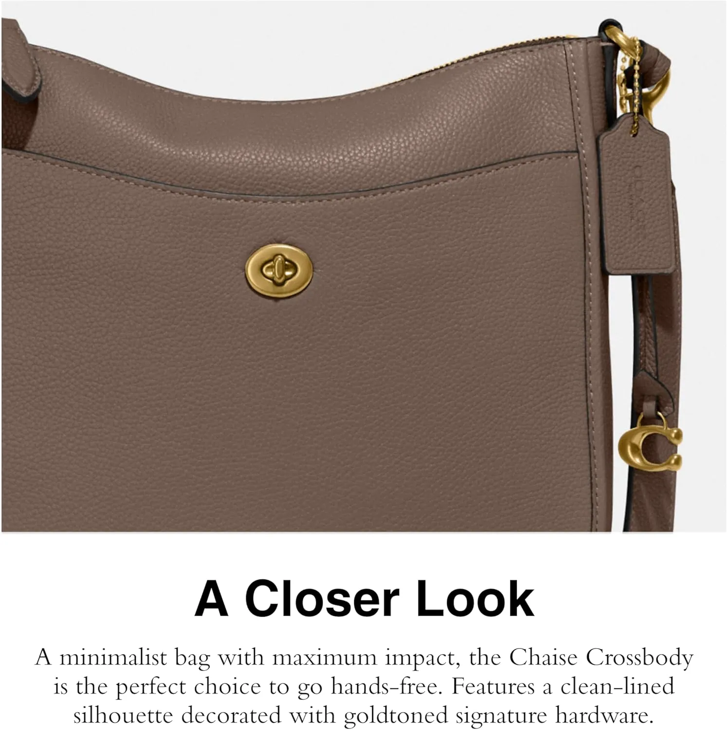Coach Women's Polished Pebble Leather Chaise Crossbody