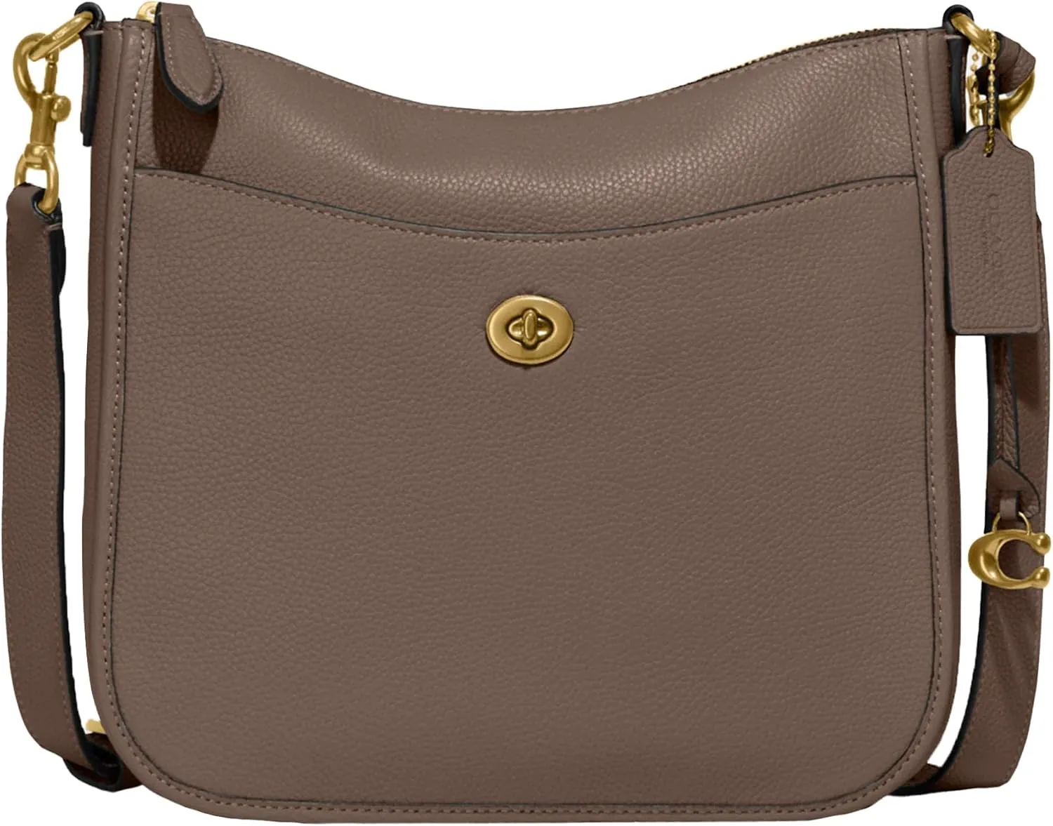 Coach Women's Polished Pebble Leather Chaise Crossbody