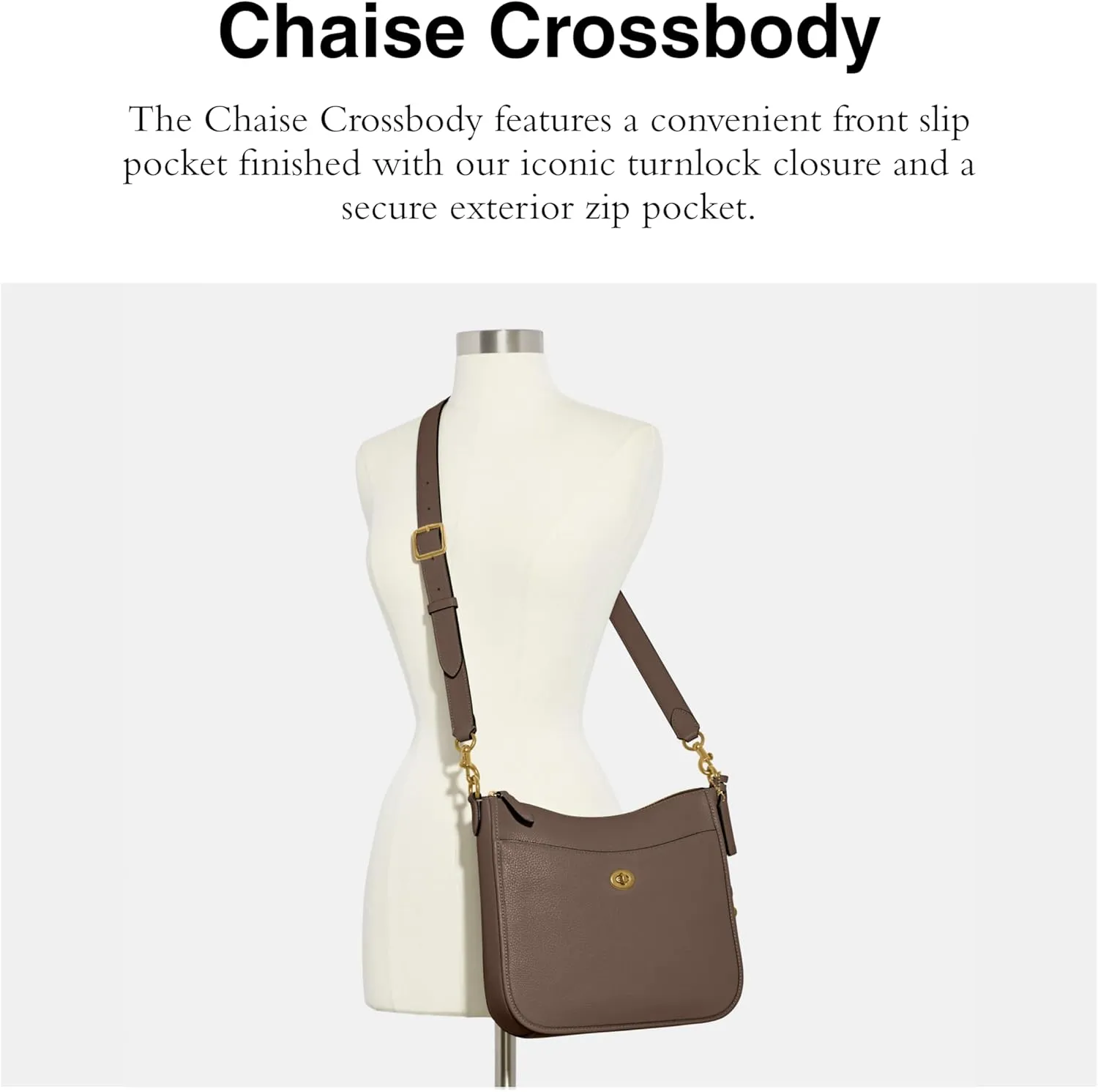 Coach Women's Polished Pebble Leather Chaise Crossbody