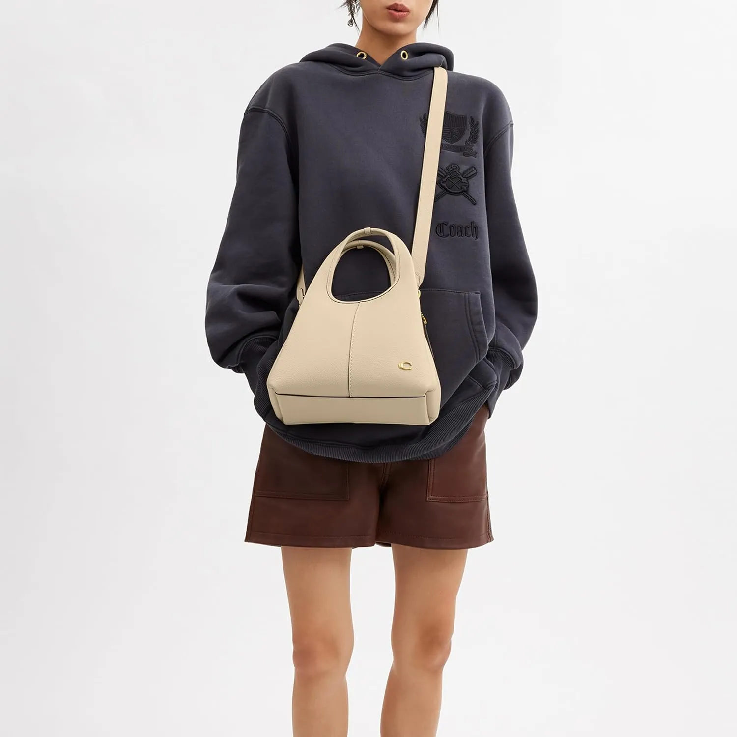 Coach Women's Polished Pebble Leather Lana Shoulder Bag 23