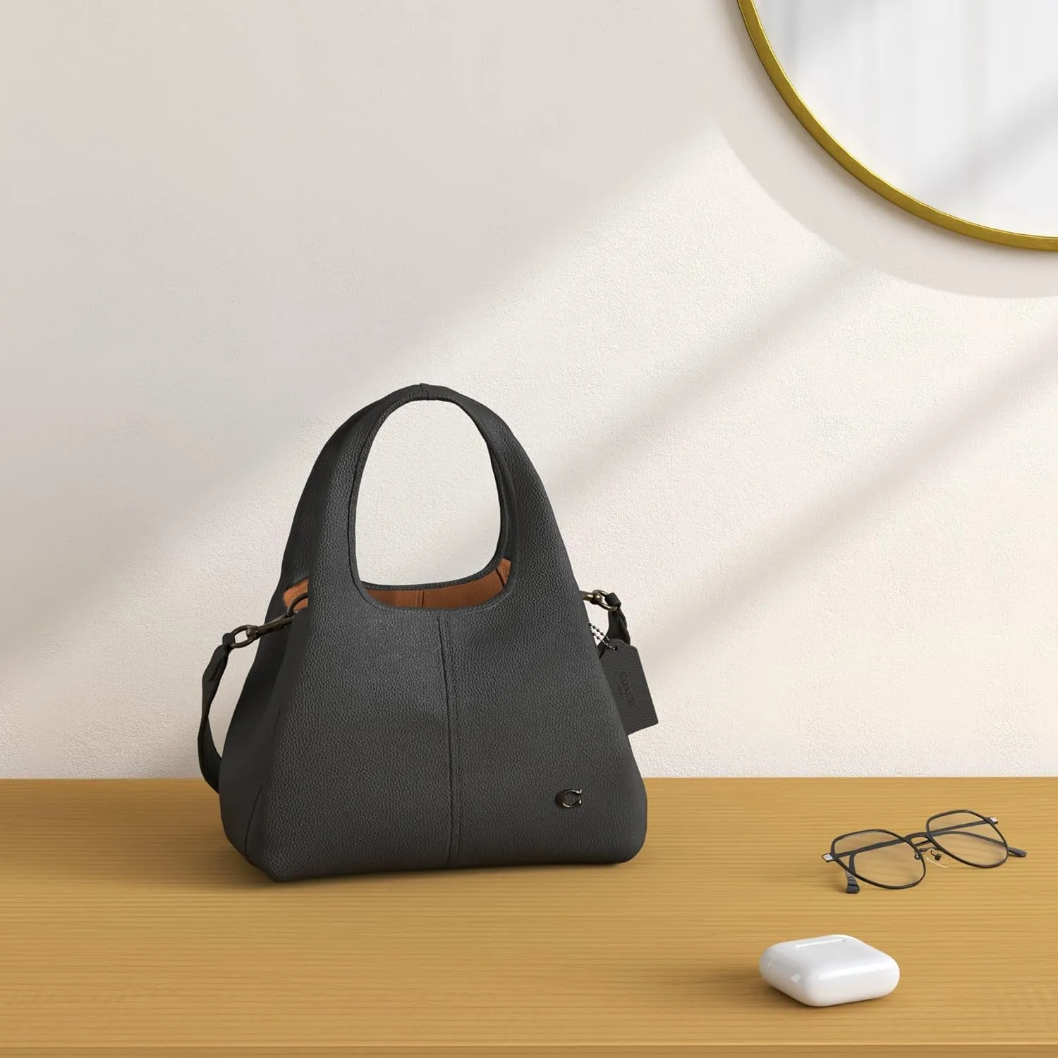 Coach Women's Polished Pebble Leather Lana Shoulder Bag 23