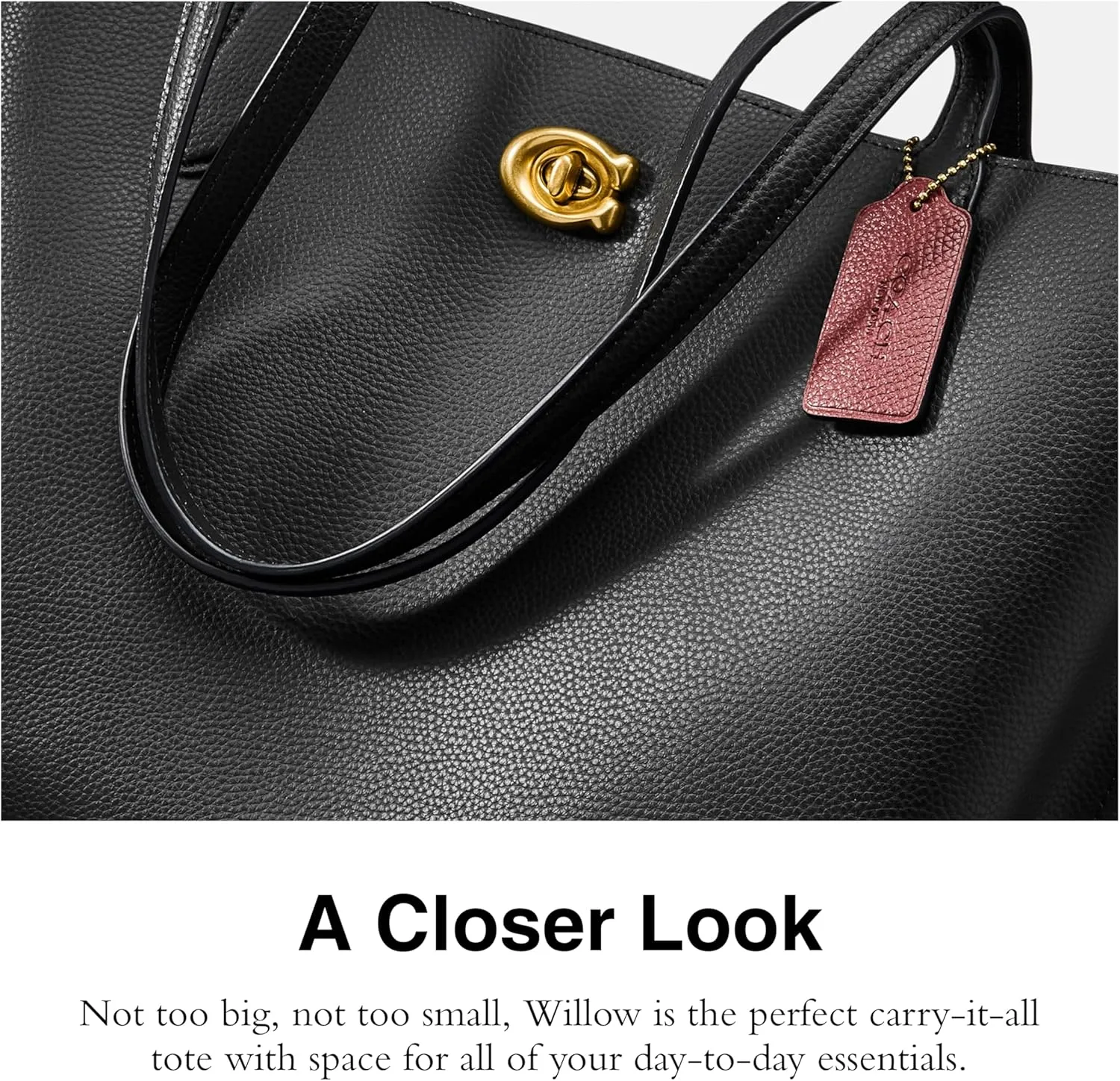 Coach Women's Polished Pebble Leather Willow Tote