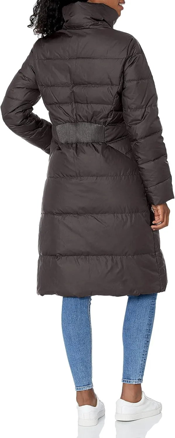 Cole Haan Women's Essential Down Coat with Faux Fur Trim Hood