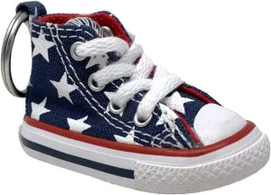 Converse Key Chain All Star Chuck Taylor Sneaker Keychain Authentic (Blue / Stars)