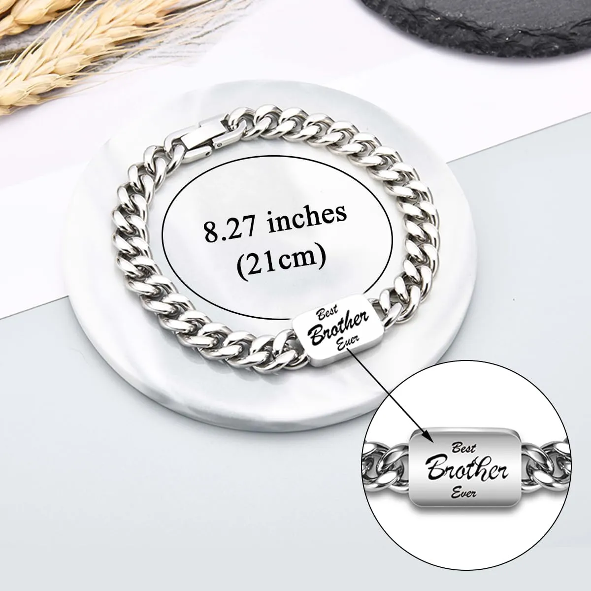 Cool Cuban Bracelet Gifts for Dad Grandpa Uncle New Dad to Be, Birthday Christmas Valentines Day Fathers Day Graduation Gifts for Men Him