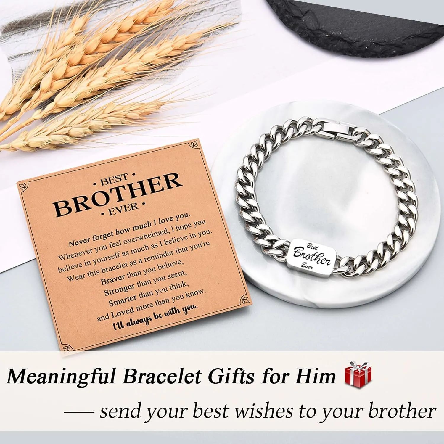 Cool Cuban Bracelet Gifts for Dad Grandpa Uncle New Dad to Be, Birthday Christmas Valentines Day Fathers Day Graduation Gifts for Men Him