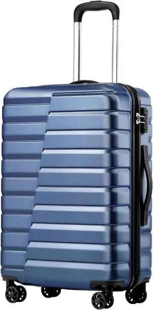 Coolife Luggage Suitcase Carry on Hardside PC ABS Spinner TSA Lock Telescopic Handle
