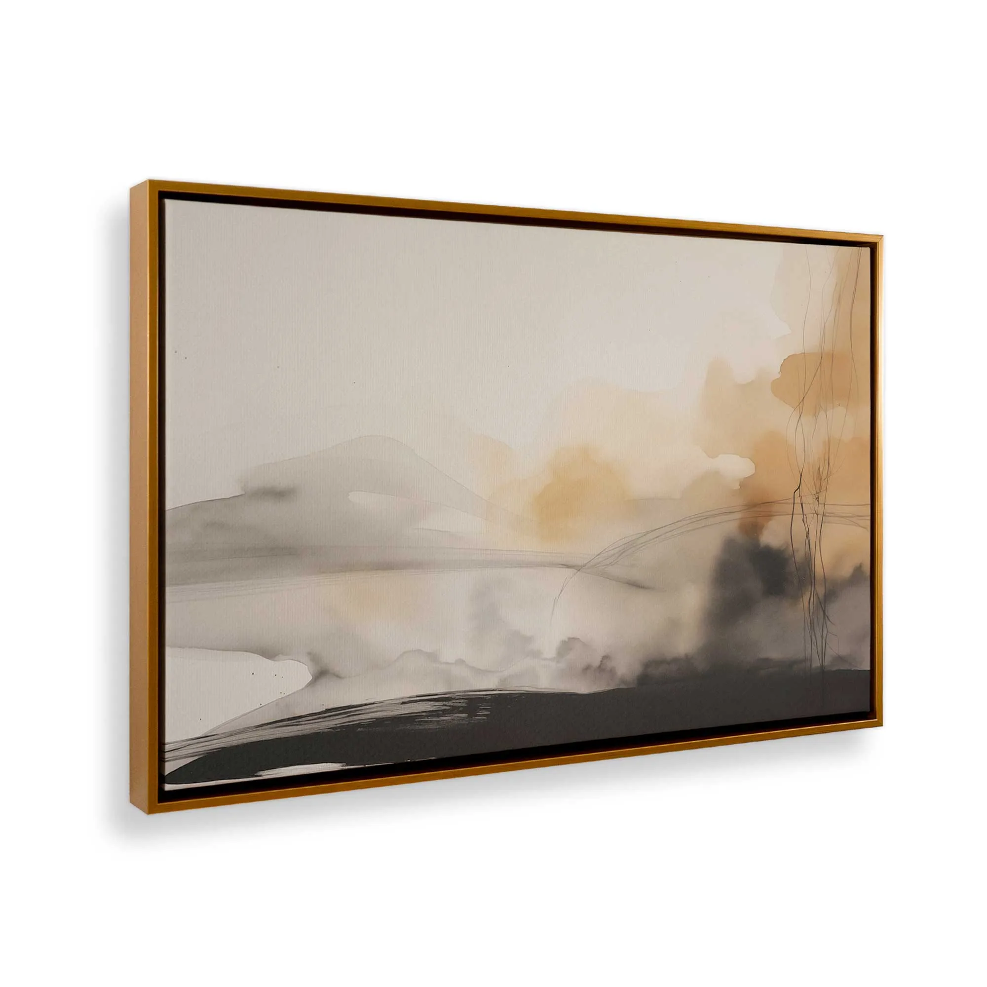 Copper Rustic Melody Print on Canvas