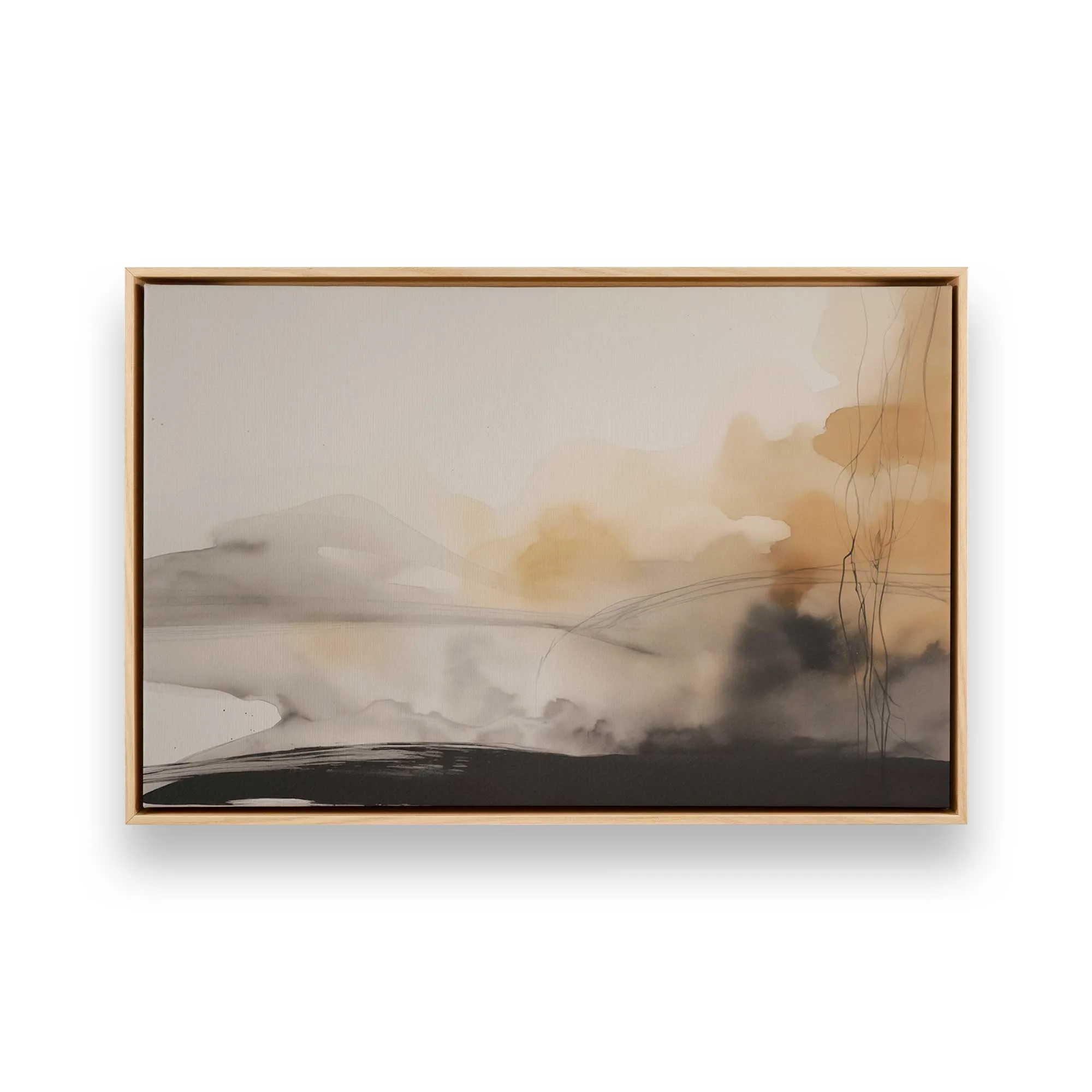 Copper Rustic Melody Print on Canvas
