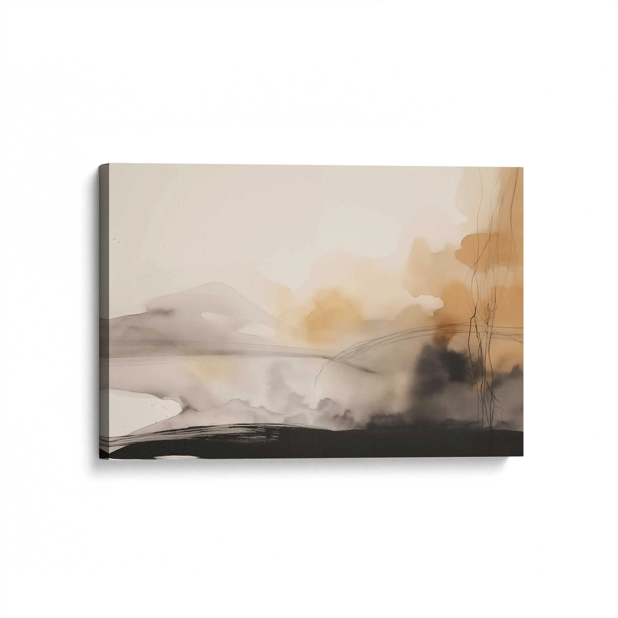 Copper Rustic Melody Print on Canvas