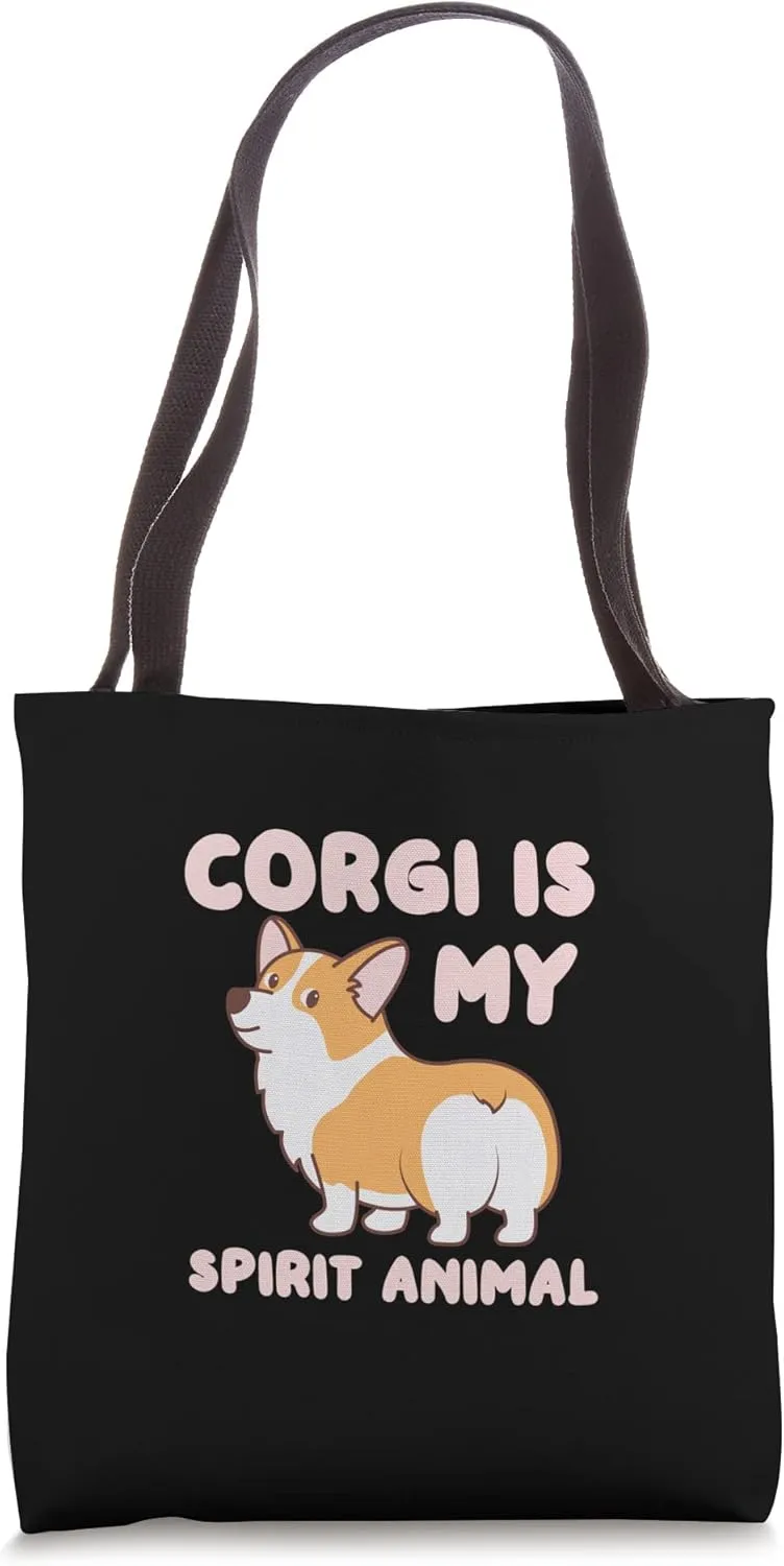 Corgi Is My Spirit Animal Pembroke Welsh Corgi Tote Bag