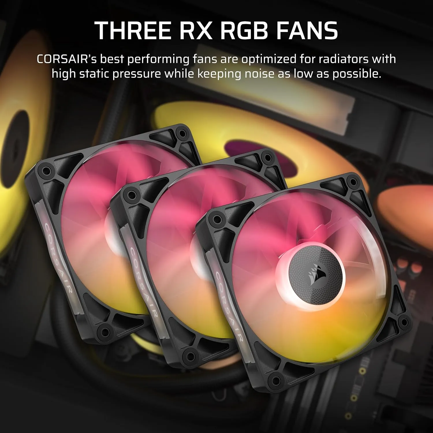 CORSAIR iCUE Link Titan 360 RX RGB Liquid CPU Cooler – 360mm AIO – Low-Noise – FlowDrive Cooling Engine – Intel LGA 1851/1700, AMD AM5/AM4 – 3X RX120 RGB Fans – iCUE Link System Hub Included – Black