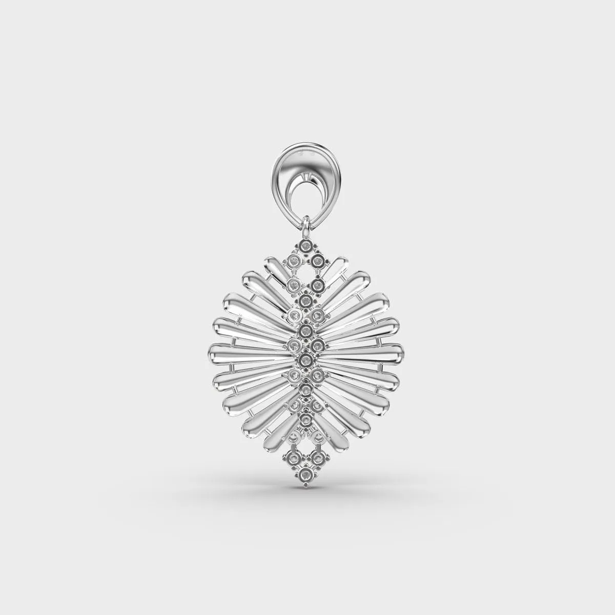 Cosmic Beauty Pendant in 925 Sterling Silver with 0.34 Carat Round Moissanite (WITHOUT CHAIN)- 0.01-0.08mm - GH - VS Pendant for Men & Women|PE_CH_MJ_0129