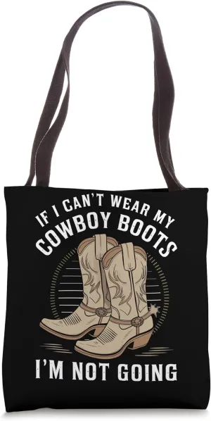 Cowboy Boots Barn Bull Rider Rodeo Country Western Tote Bag