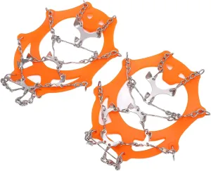 Crampons for Hiking, 12 Tooth for Hiking Micro Spikes with 2Pcs for Mountaineering