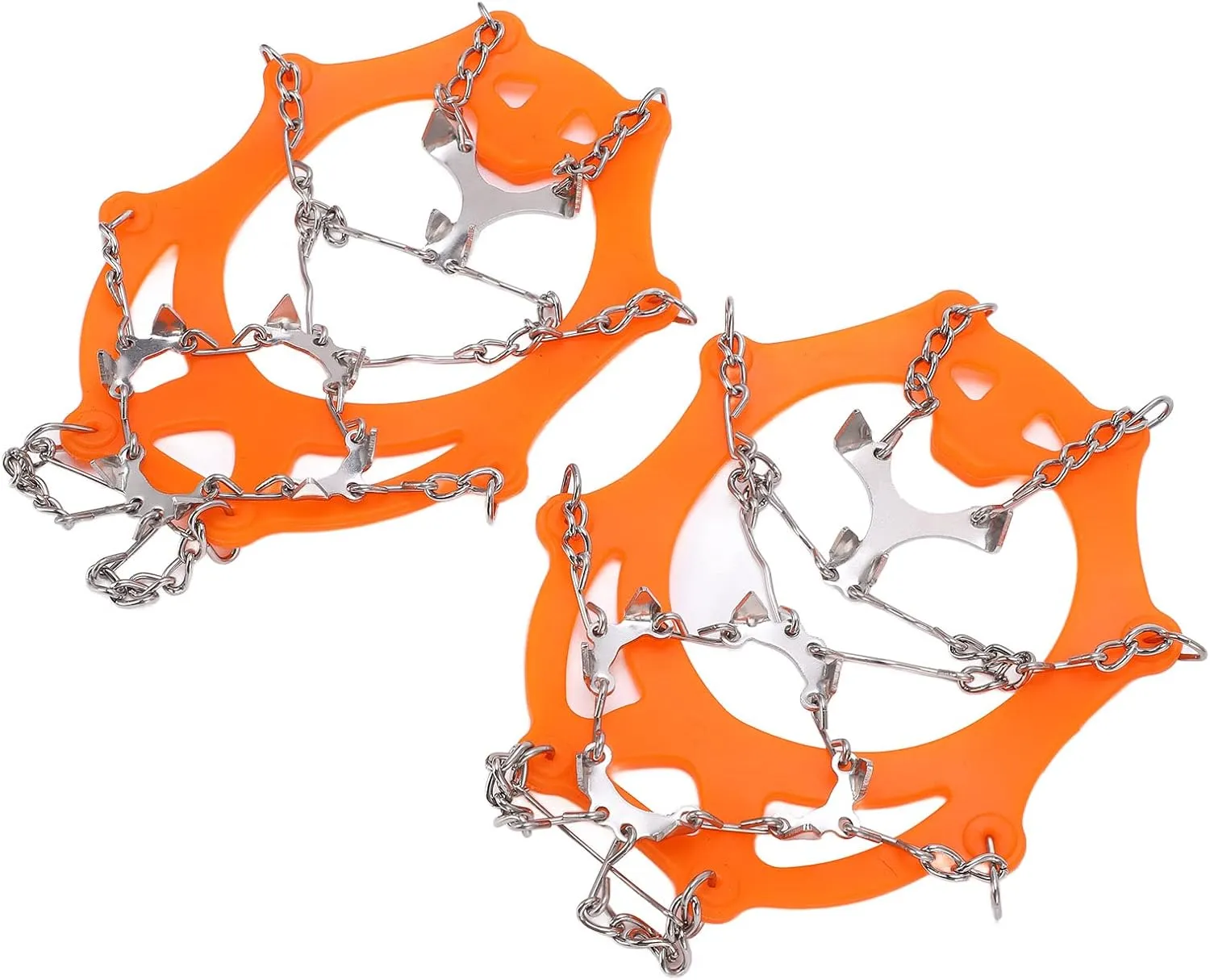 Crampons for Hiking, 12 Tooth for Hiking Micro Spikes with 2Pcs for Mountaineering