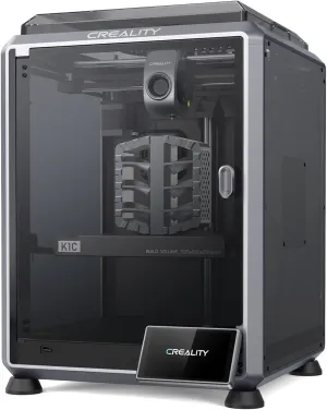 Creality K1C 3D Printer, 2024 New Version 600mm/s High-Speed Auto Leveling Clog-Free Robust Direct Extruder K1 SE Upgraded 3D Printer with AI Camera 300°C Printing Support Carbon Fiber Filaments