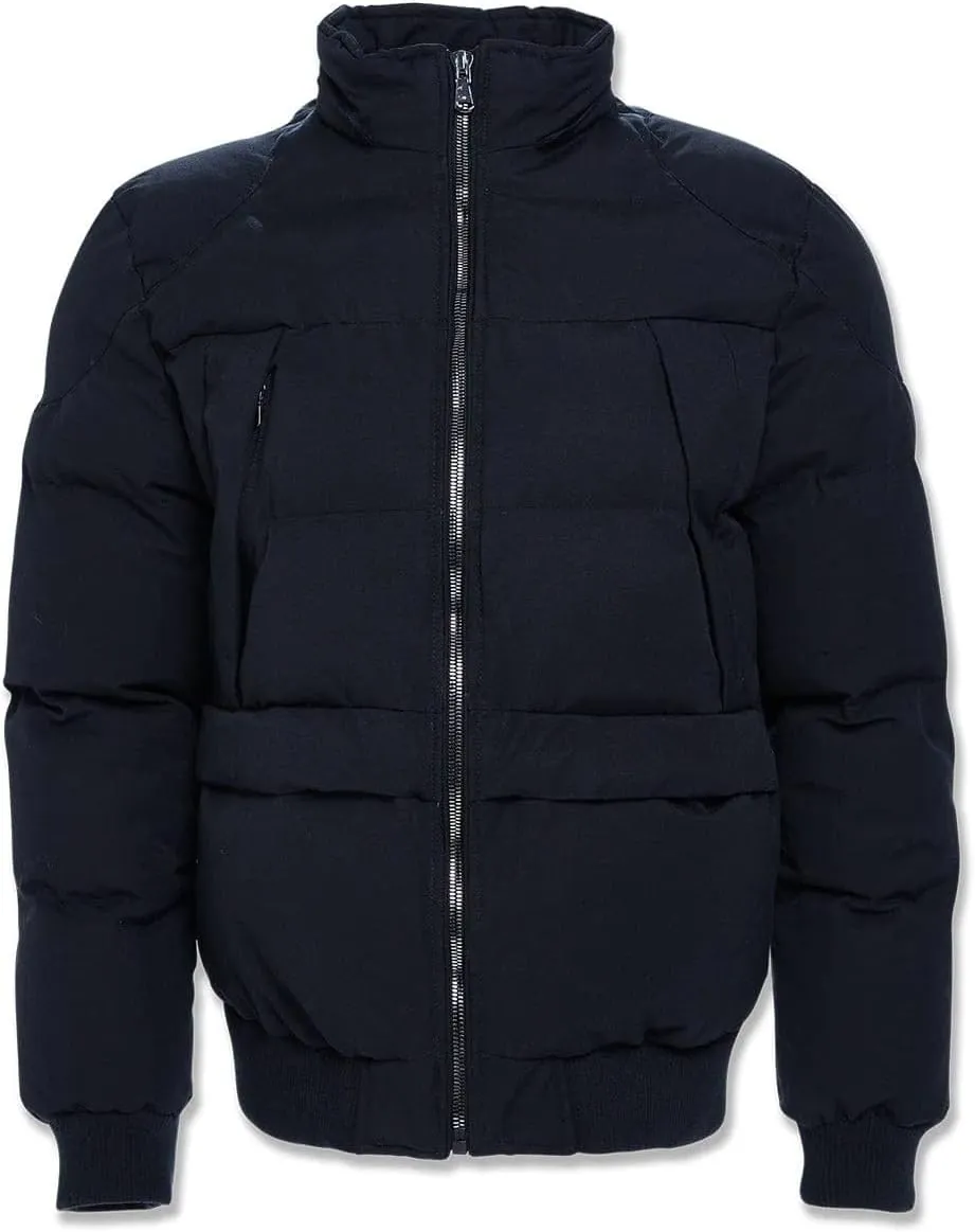 Cross Bay Bomber Jacket with Faux Fur Trim Hood, Quilted,