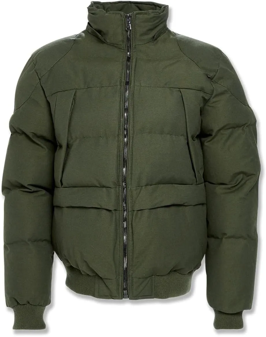 Cross Bay Bomber Jacket with Faux Fur Trim Hood, Quilted,