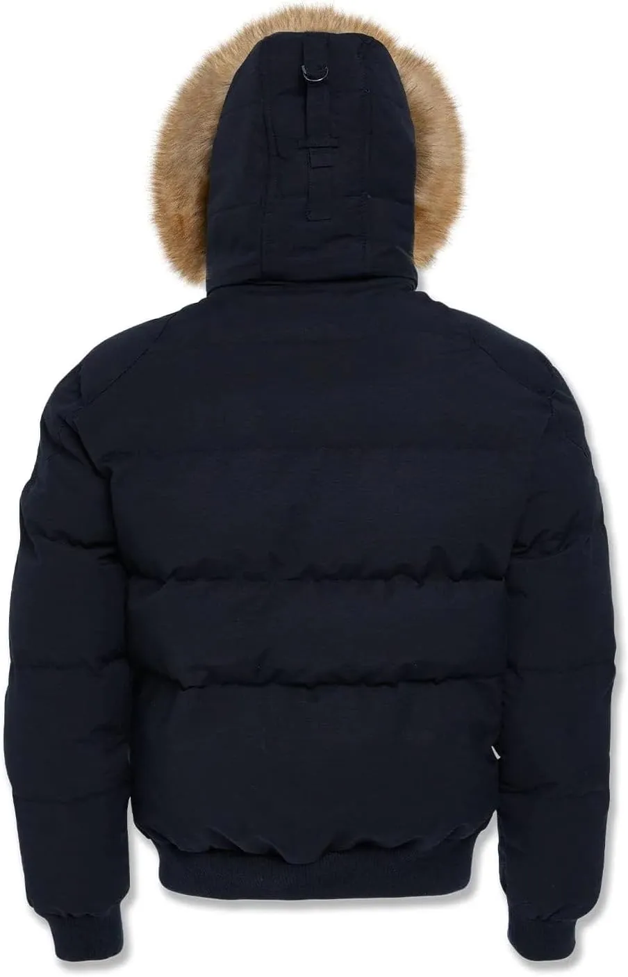 Cross Bay Bomber Jacket with Faux Fur Trim Hood, Quilted,