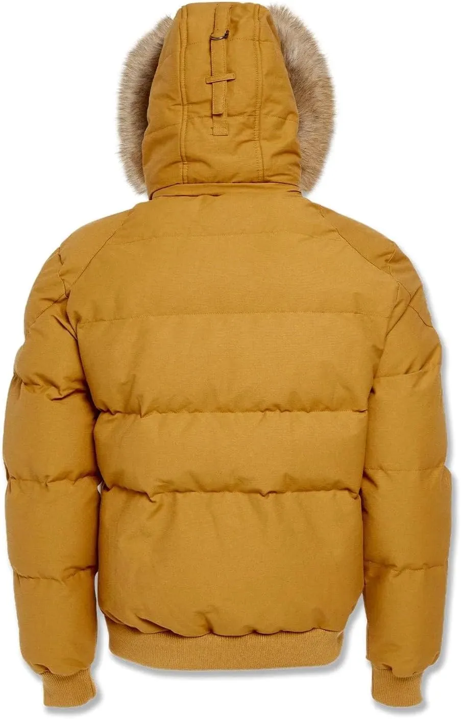 Cross Bay Bomber Jacket with Faux Fur Trim Hood, Quilted,