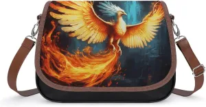Crossbody Bags for Women Shoulder Bag Leather Handbag Beautiful Phoenix Messenger Bag Office Work Bags