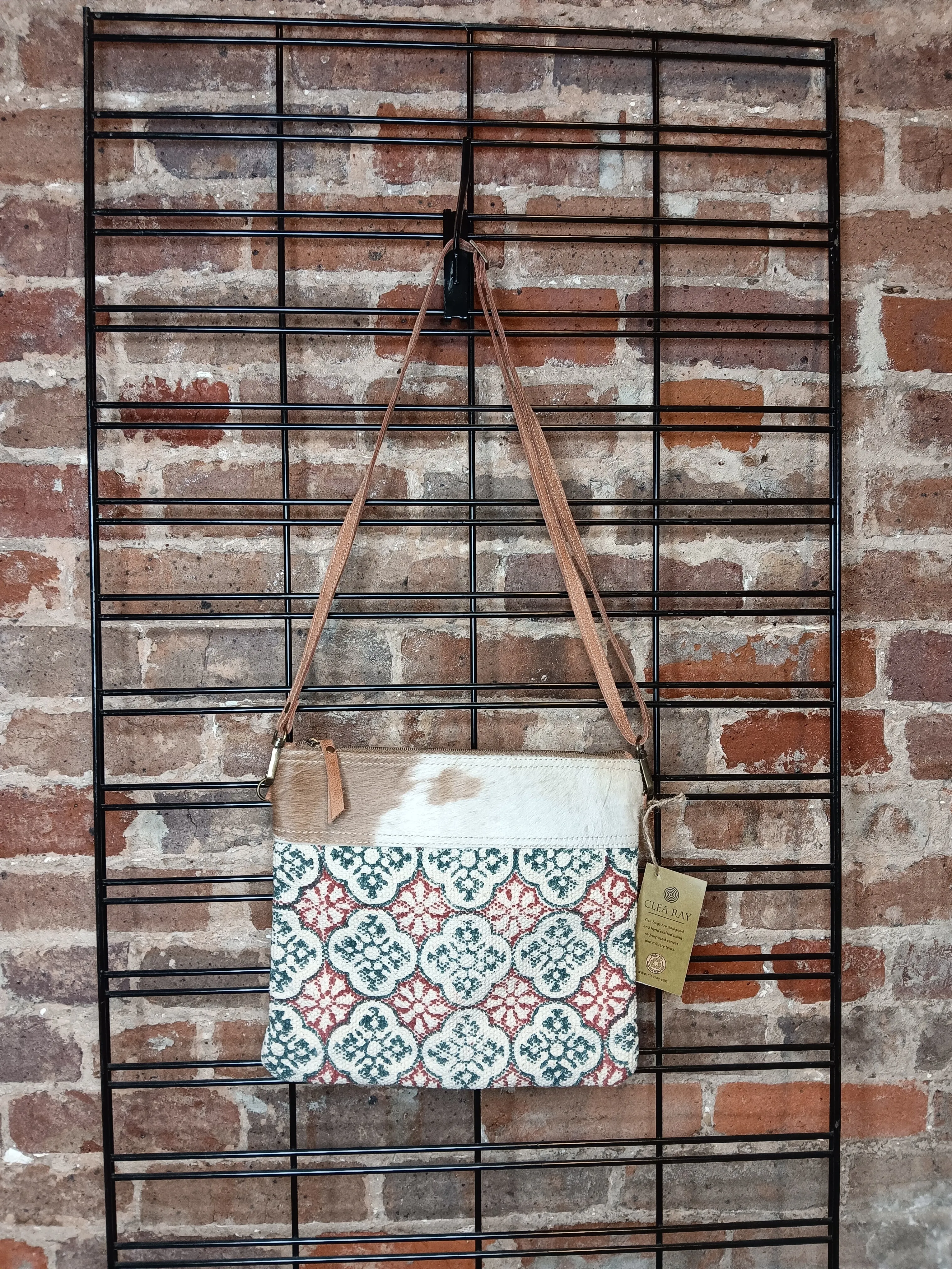 Crossbody w/ Canvas Fur
