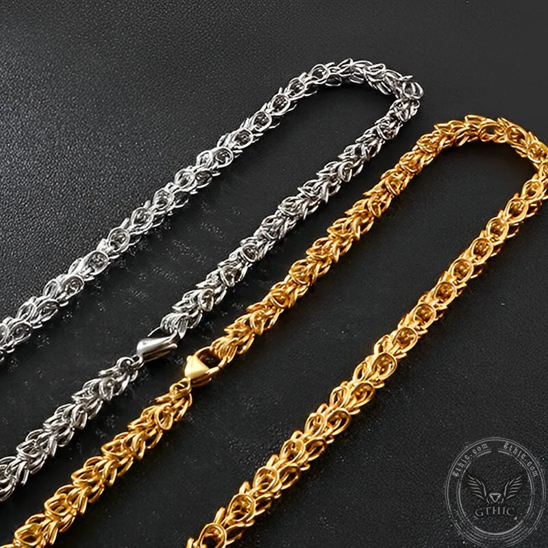 Crown Chain Stainless Steel Necklace