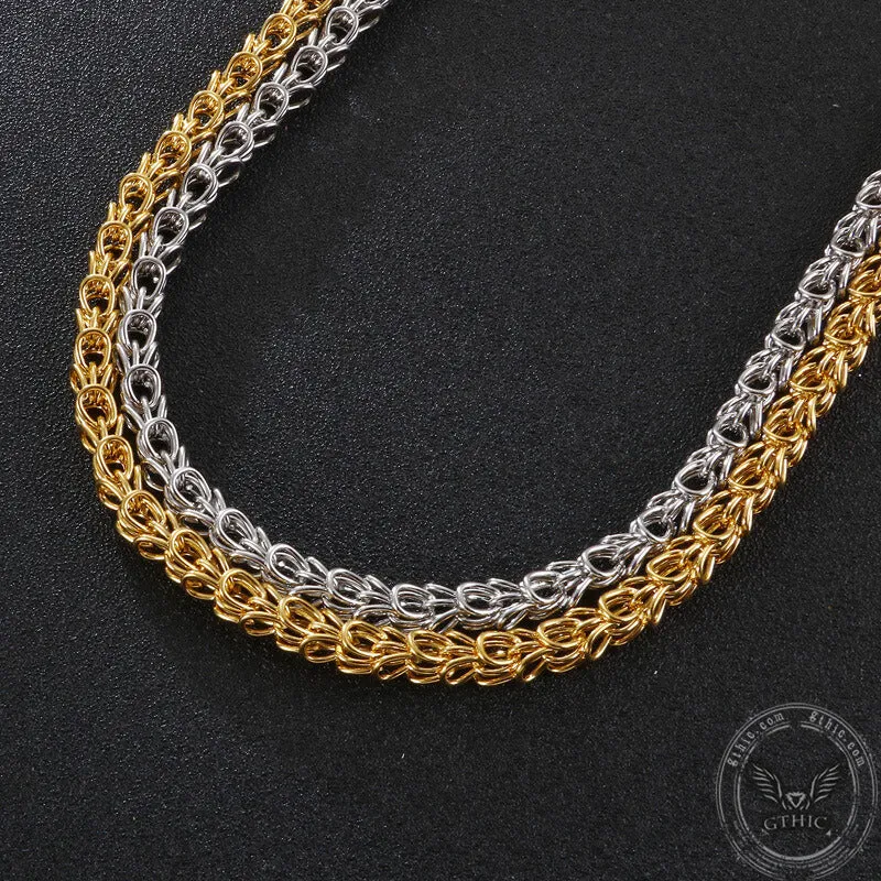 Crown Chain Stainless Steel Necklace