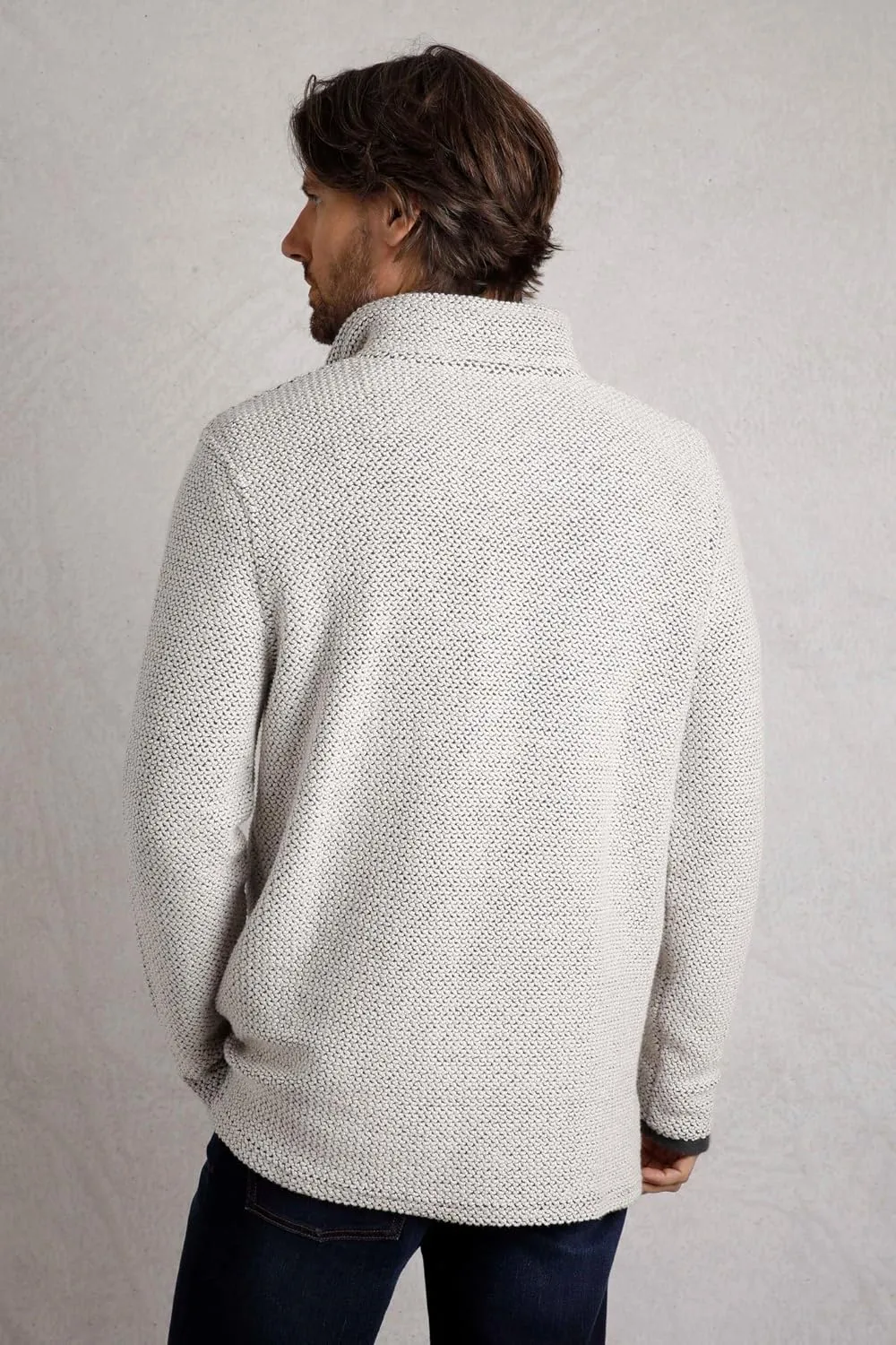 Cruiser Eco 1/4 Zip Macaroni Sweatshirt Denim Blue