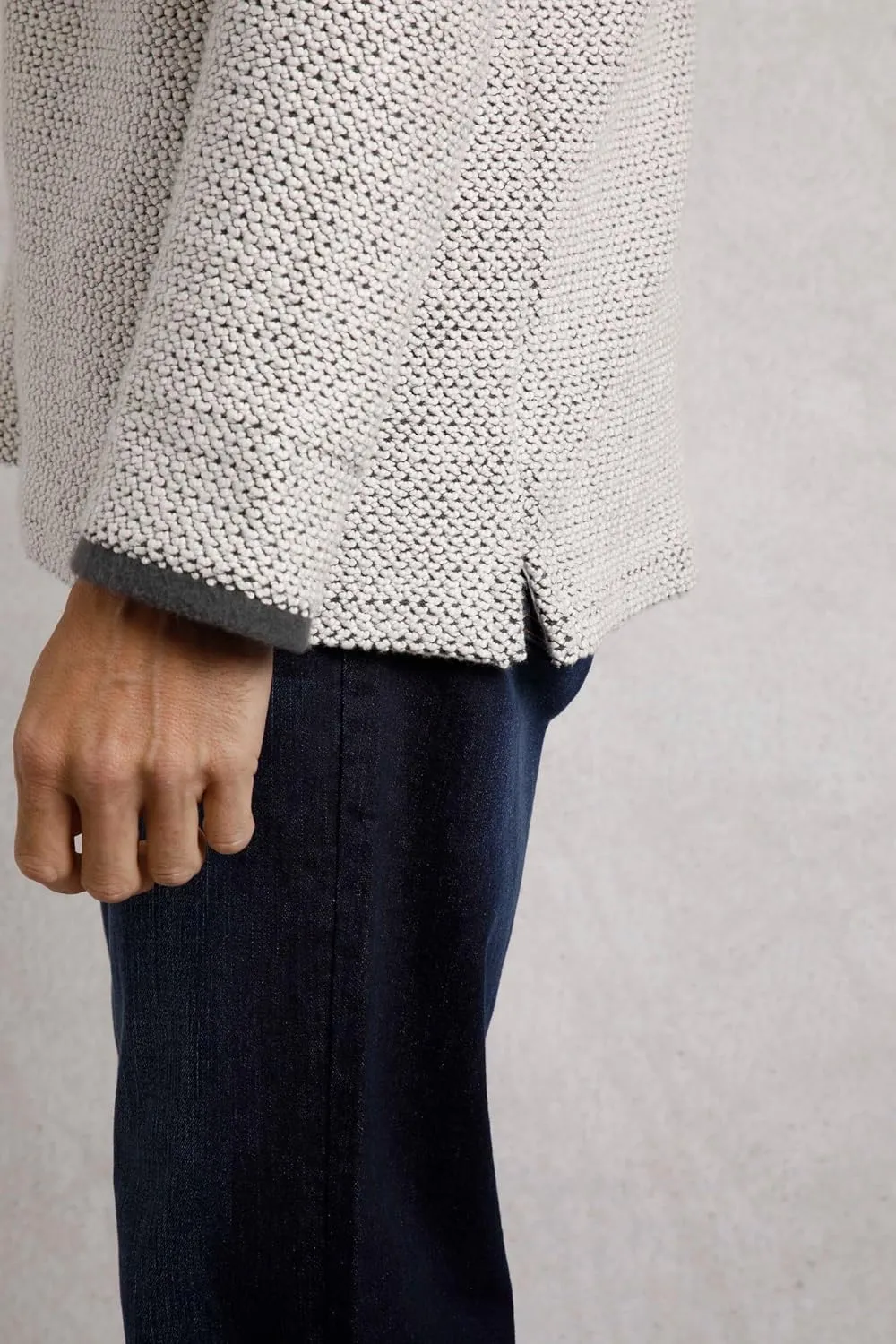 Cruiser Eco 1/4 Zip Macaroni Sweatshirt Denim Blue