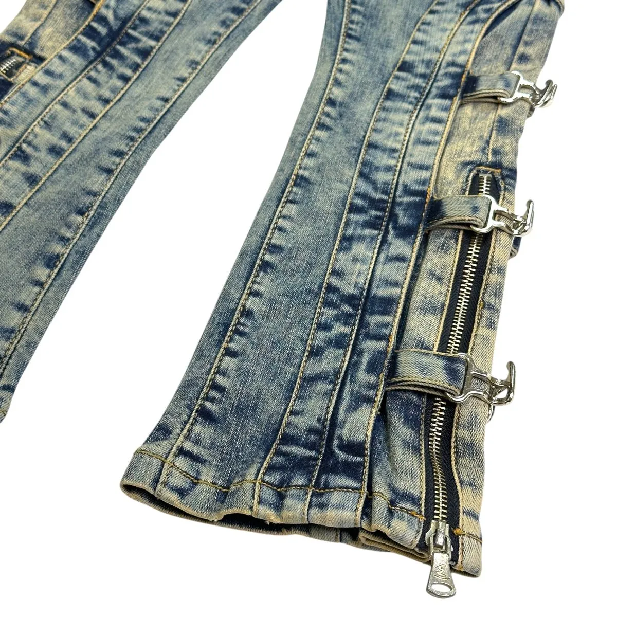 Cuban Link Kids Stacked BUCKEL Jeans
