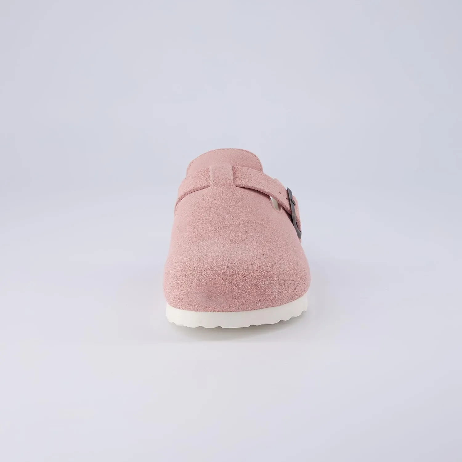 CUSHIONAIRE Kid's Hana Cork footbed clog with Genuine Leather upper, Faux Fur lining, and  Comfort