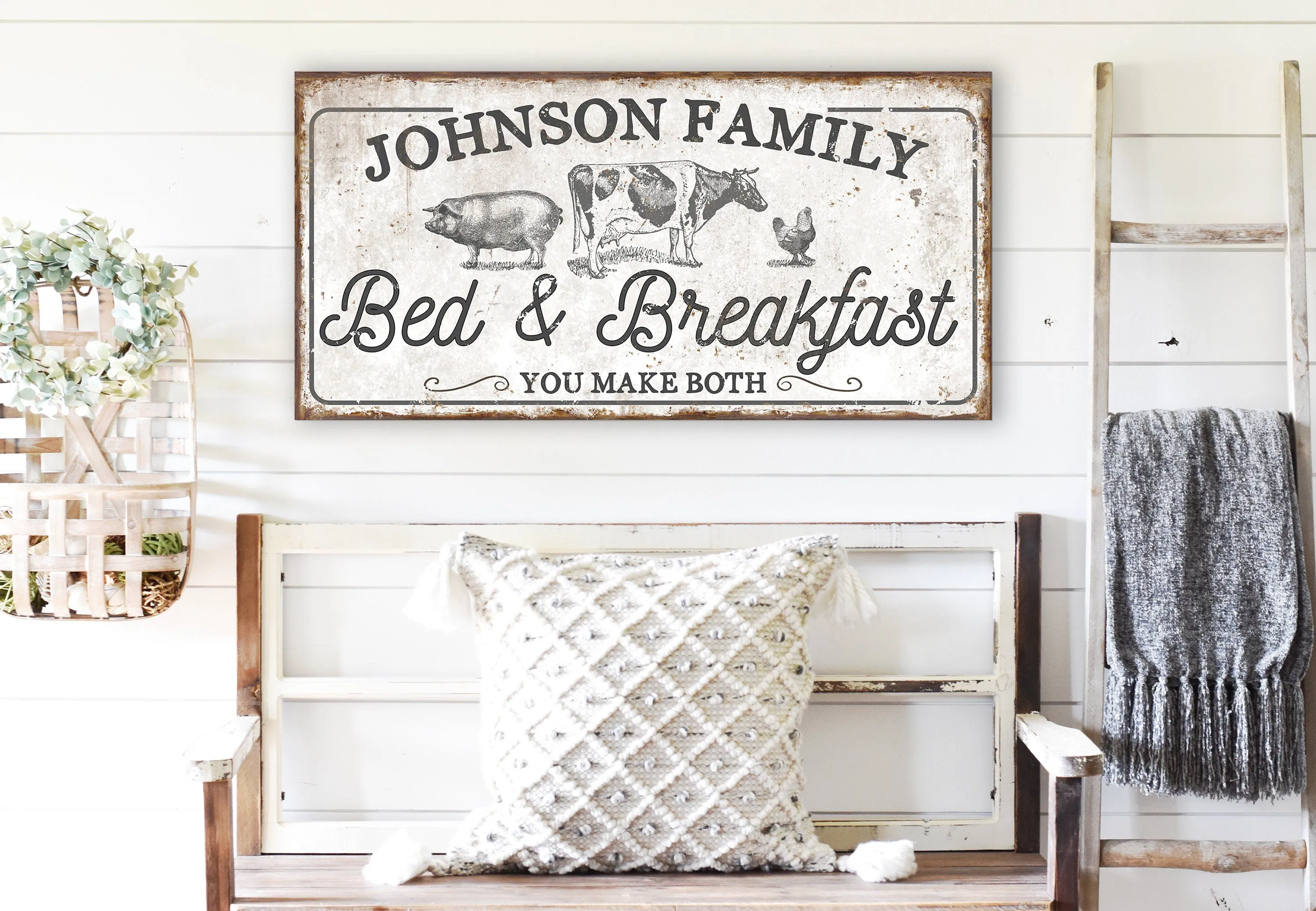 CUSTOM BED AND BREAKFAST SIGN