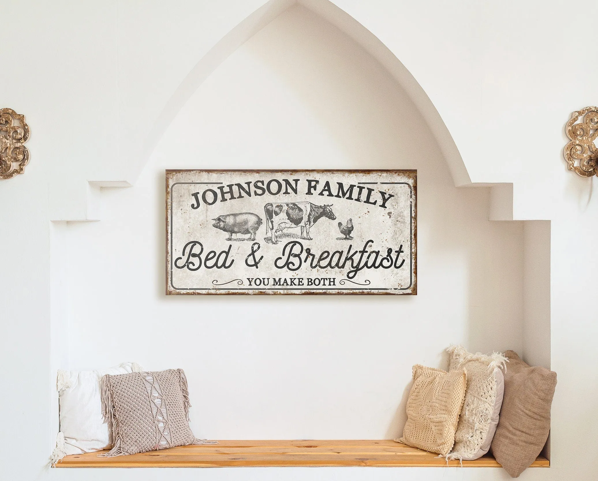 CUSTOM BED AND BREAKFAST SIGN