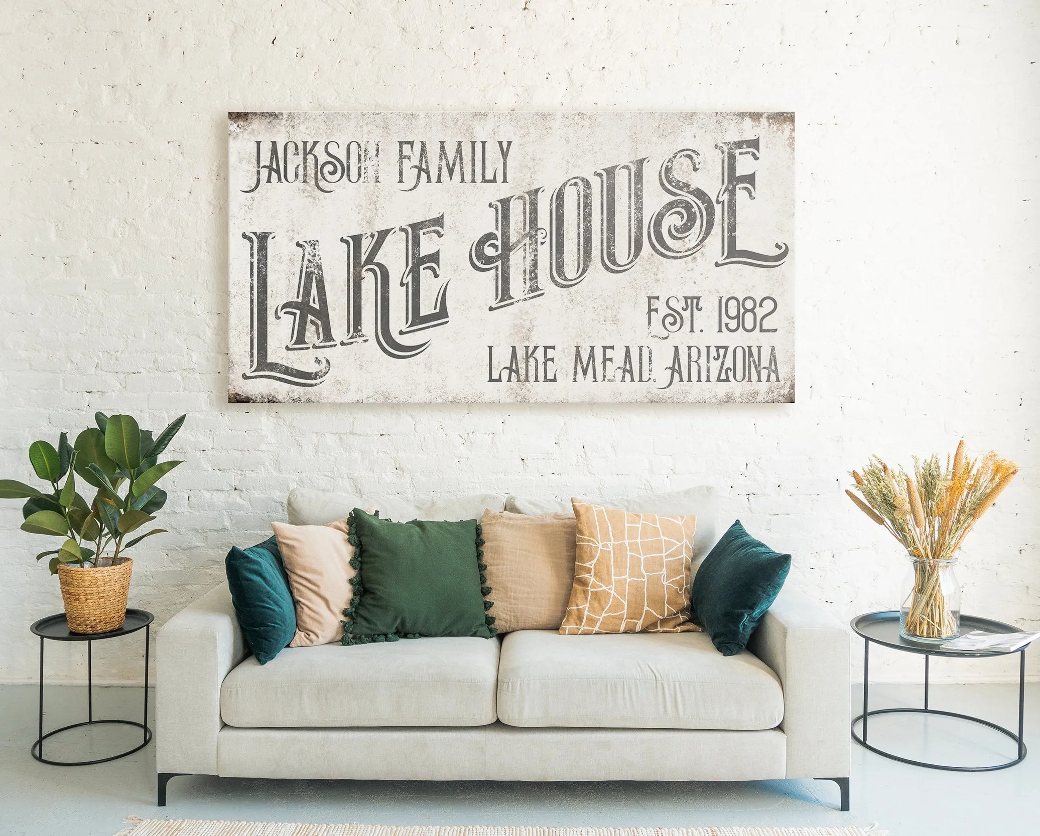 CUSTOM FAMILY LAKE HOUSE SIGN