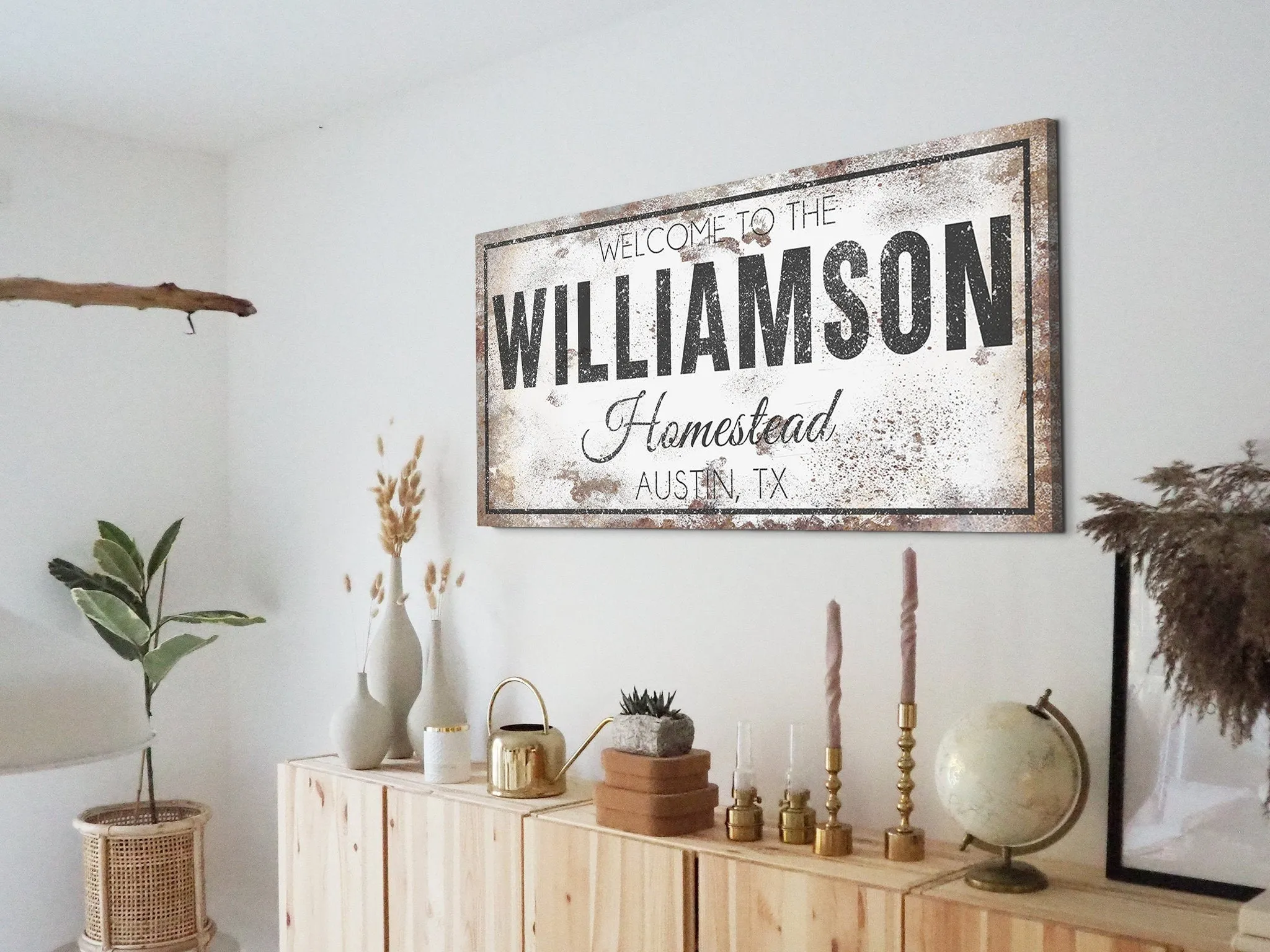CUSTOM FAMILY NAME HOUSE SIGN