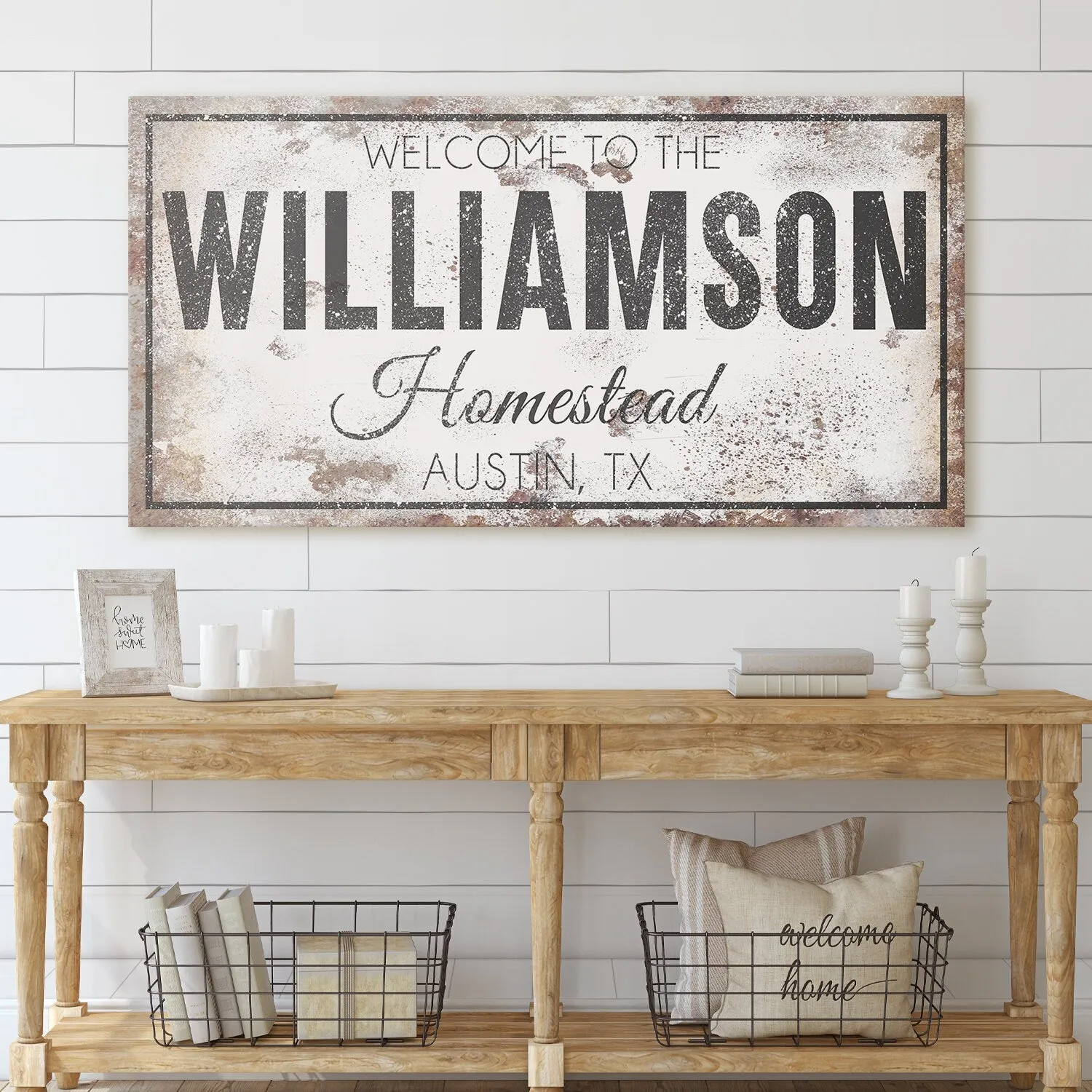 CUSTOM FAMILY NAME HOUSE SIGN